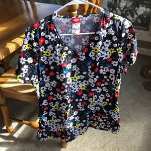 Dickie’s Floral Print Scrub top